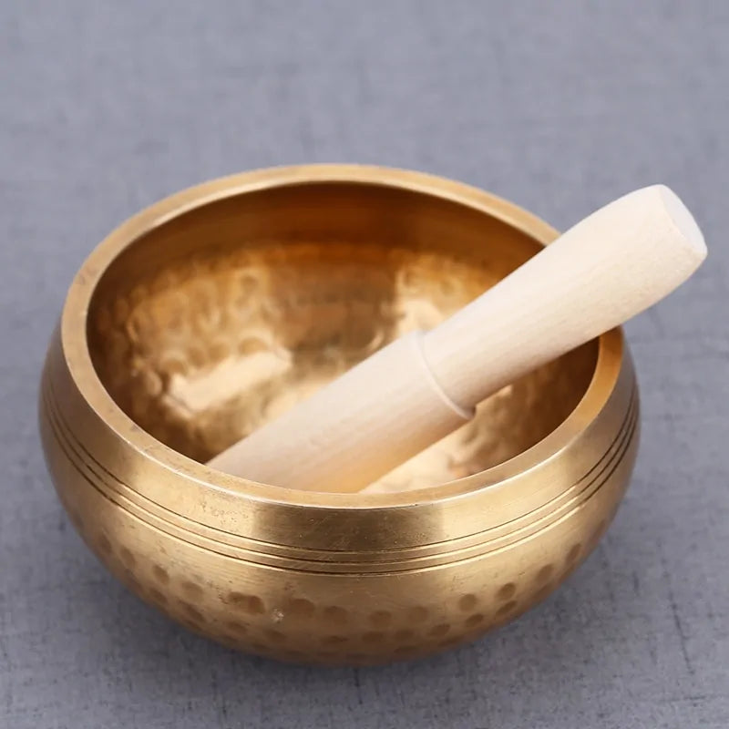 Cuenco Tibetano Hecho a Mano Sonido para Meditación de Yoga