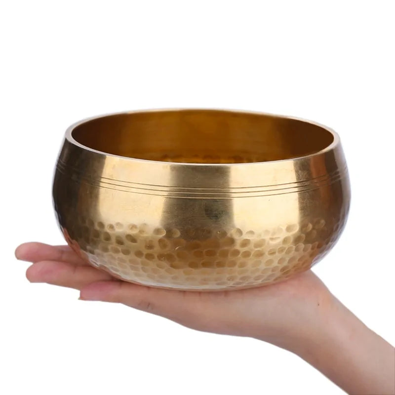 Cuenco Tibetano Hecho a Mano Sonido para Meditación de Yoga